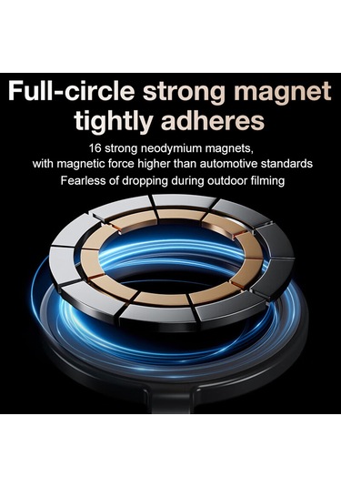 Wezone İphone 15/14/13/12 Uyumlu Manyetik Boyun Tutucu - Elserbest Pov Video Kaydı İçin Esnek Ve Stabil Tutucu