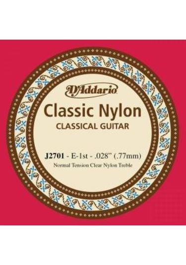 D'addario Ej2701 Klasik Mi Tek Tel Normal Tension Mi