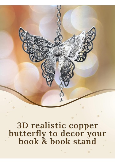 Metal Tüy Ayracı, 3d Kelebek Kolye Ayracı. Harika Hediyeler
