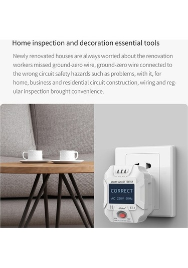 Besthome1 Smart Lcd Screen Duka St-1 Plug Tester - Versatile Electrical Circuit Control