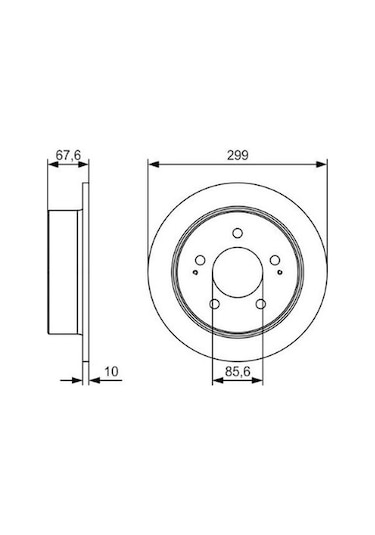 Ssangyong Kyron 2.0xdi 2005-2011 Bosch Arka Disk 2 Adet