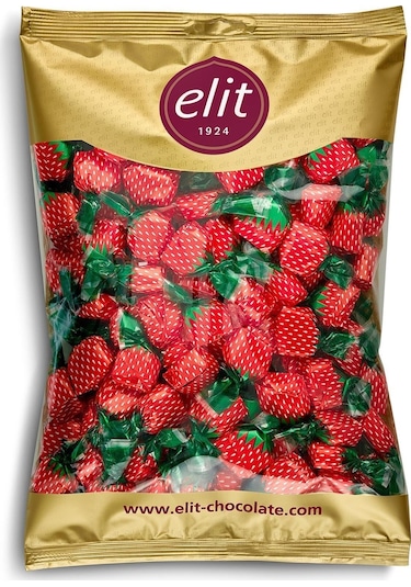 Elit Çikolata Çilek Dolgulu Şeker 500 G