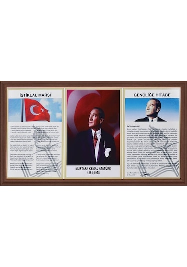 45X90Cm Üçlü Milli Levha Seti (448452767)