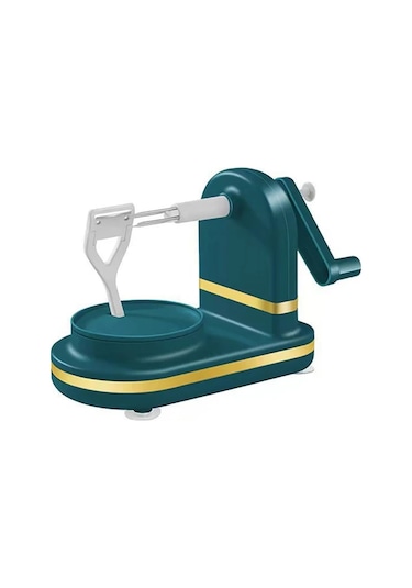 Honeybeeshop Deep Green Manuel Meyve Soyucu - Paslanmaz Çelik Ayarlanabilir Bıçaklı, Ergonomik Sap Koyu Yeşil