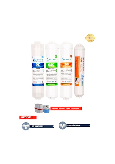 Su Arıtma Filtresi – Kapalı Kasa Iki Tarafı Ouick 4’lü Filtre Seti
