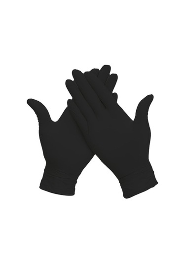 Çok Amaçlı Siyah Nitril Eldiven 1 Paket - Paket 50 Adet