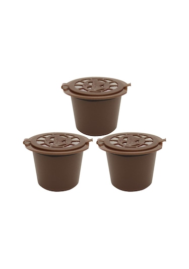 Suntek Nespresso Kahve Makinesi Için 3 Adet Doldurulabilir Kahve