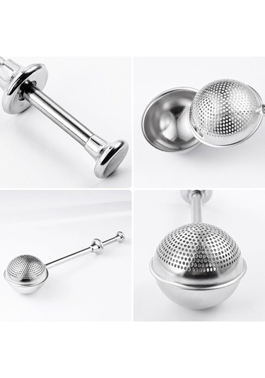 Leezsing 304 Paslanmaz Çelik Gıda Seviyesi, Un, Baharat, Kakao Süzgeci - Profesyonel Ve Ev Fırını Kullanıma Uygun, Kolay Temizlenir Çok Renkli