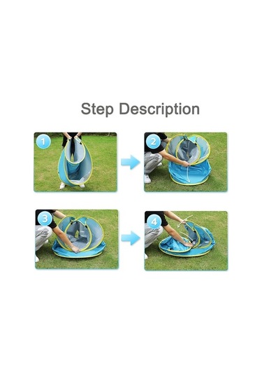 Tongxida Havuz Uv Koruma Suntent Pop Up Gölge Havuzu Bebek Plaj Çadırı A Pink Pembe/ Pembe