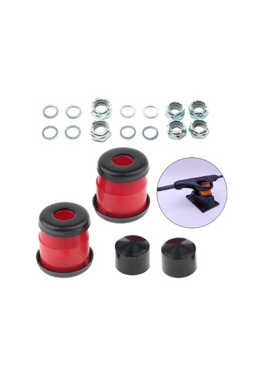 Homyl Kaykay Kamyon Burçları Kiti Kupası Şok Kırmızı-11-mm Kırmızı Çok Renkli