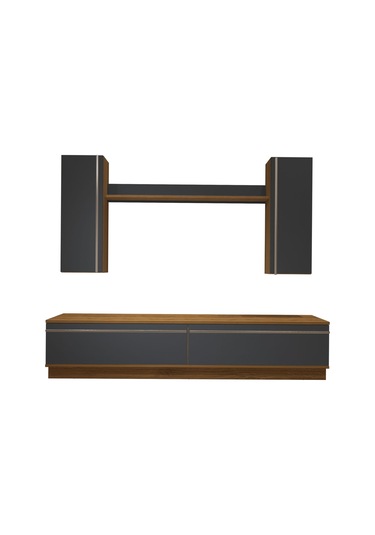 Decoraktiv Eko 5db Mdf Std Tv Ünitesi Tv Sehpası Pera - Antrasit