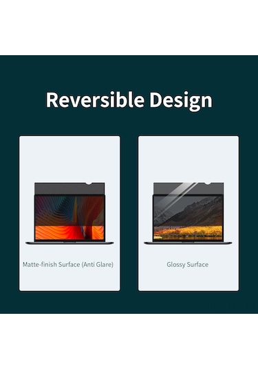 Mufunye 18.5" 16:9 Masaüstü Bilgisayar İçin Çift Taraflı Gizlilik Filtresi - Mat/aydınlatıcı, Göz Korumalı, Gölgelenme Ve Uv Engelleyici