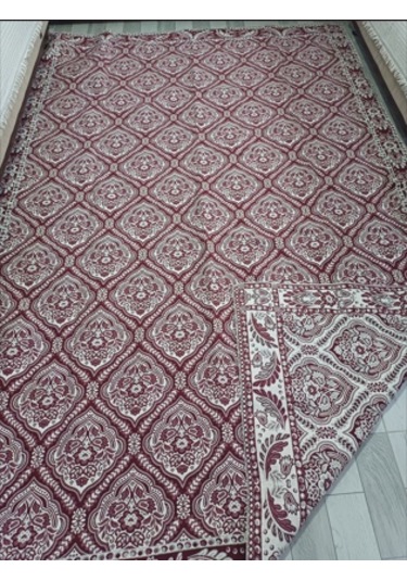 Savan Dokuma Halı Örtüsü 9m² Kale Bordo5 Bordo
