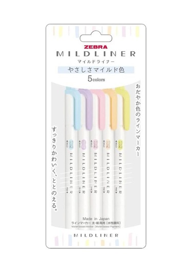 Zebra Mildliner Fosforlu Kalem Seti 5c-yc-n Pembe