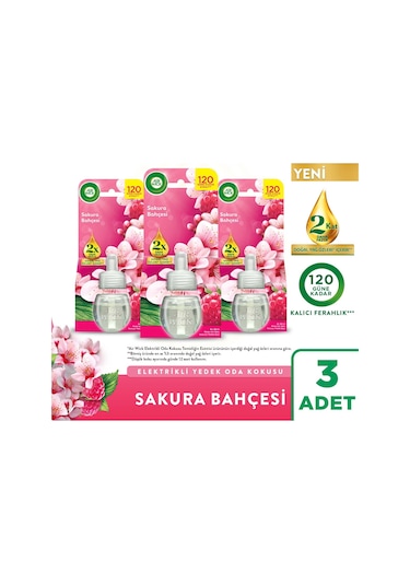 Air Wick Elektrikli Oda Kokusu Yedek Şişe Sakura Bahçesi 3x19 Ml