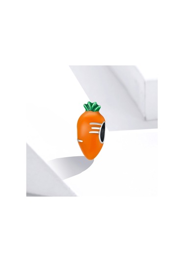 S925 Ayar Gümüş Sevimli Turp Havuç Boncuk Dıy Bilezik Kolye Aksesuarları Çok Renkli