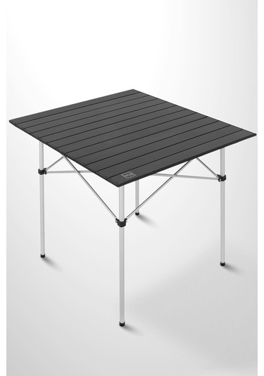 Box&box Alüminyum, Katlanabilir Kamp Ve Piknik Masası, Omuz Askılı Taşıma Çantasıyla Xl, Siyah Siyah