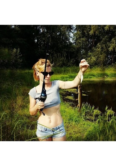 Didadodo Upgrad 2b Teleskopik Olta Kamışı Çift Saplı, Taşınabilir, Paslanmaz Çelik, Uçan Makara Mini Çubuk Açık Balıkçılık İçin Çift Sap