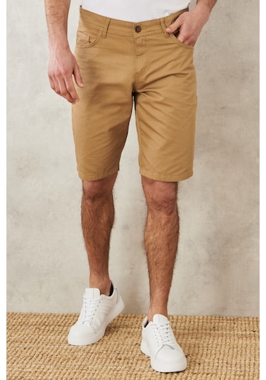 Ac&Co / Altınyıldız Classics Erkek Camel Slim Fit Dar Kesim Armürlü %100 Pamuk Casual Chino Şort 4A0222200007Cml46 Camel Ac&Co / Altınyıldız Classics Erkek Camel Slim Fit Dar Kesim Armürlü %100 Pamuk Casual Chino Şort 4A0222200007Cml46 Camel