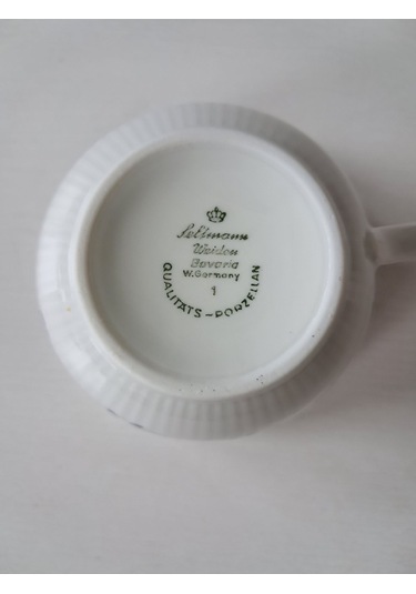 Seltman Weiden Bavaria Antika 3 Parça Çay Fincanı Lacivert Lacivert