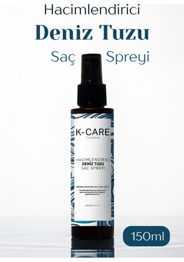 K K-care Cosmetics Doğal Dalga Sağlayan ve Hacim Veren Deniz Tuzu Saç Spreyi 150 ML﻿﻿