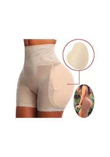 Elmpaly Siyah L Yüksek Bel Şekillendirici Şort Kadın Kalça Destekli İç Çamaşırı Siyah