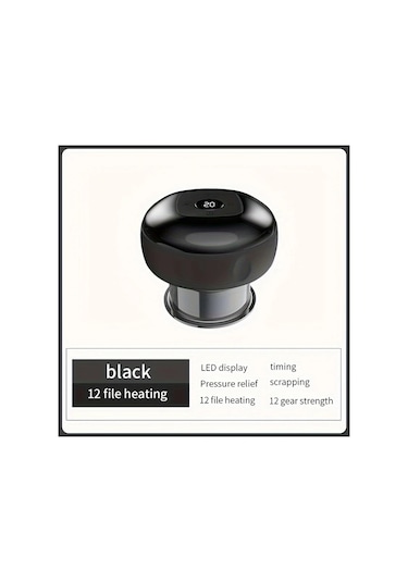 Topshop1 Siyah Smart Usbli Nalunkang Isitmali Kompresyon Vakum Masaj Kabini Tatiller Icin Ideal Hediye Siyah