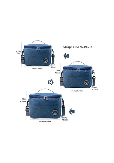 Novahub Gril Büyük Yalıtımlı Öğle Yemeği Çantası - Yetişkin Ve Çocuklar İçin - L Boy - Gri Renk - Termal Serin/sıcak Gıda Saklama Kutusu Gri