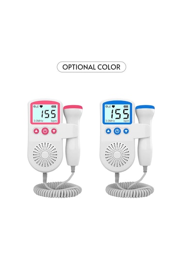 Gebelik için Fetal Doppler Bebek Doppler Kalp Atışı Monitörü 50-230BPM Ölçüm Aralığı 3MHZ Fetal - Mavi