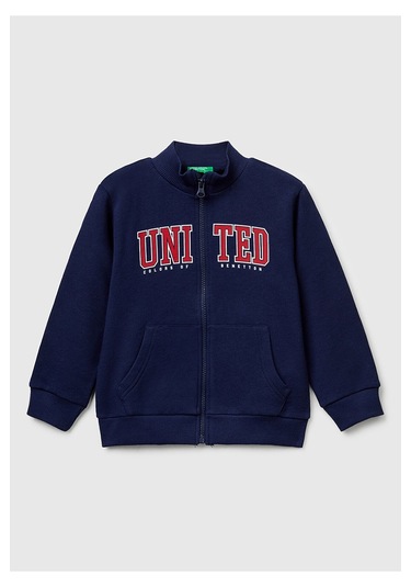 Benetton Erkek Bebek Sweatshırt Lacivert