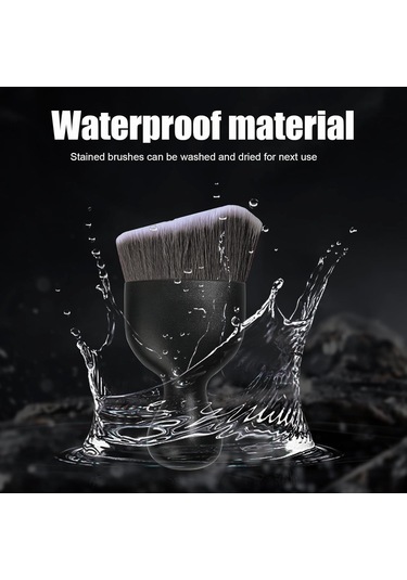 Neevoyu Araç İç Detay Temizleme Fırçası - Yumuşak Eğik Tüyler, Otomatik Toz Toplama, Panel Ve Klima Vantiliasyonu İçin Kahve/beyaz