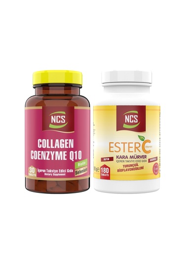 Ncs Ester C Vitamini 180 Tablet + Ncs Collagen Coenzyme Q10 30 Tablet