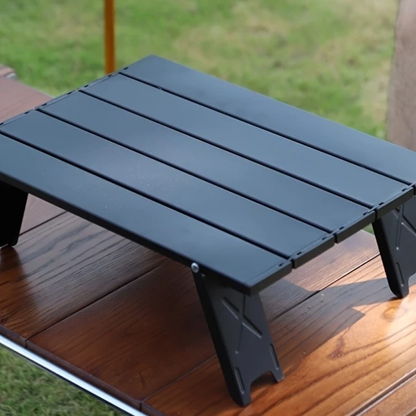 Oldfriend Siyah 1 Adet Ultra Hafif Portatif Alüminyum Kamp Masası - Kamp, Piknik & Outdoor Siyah