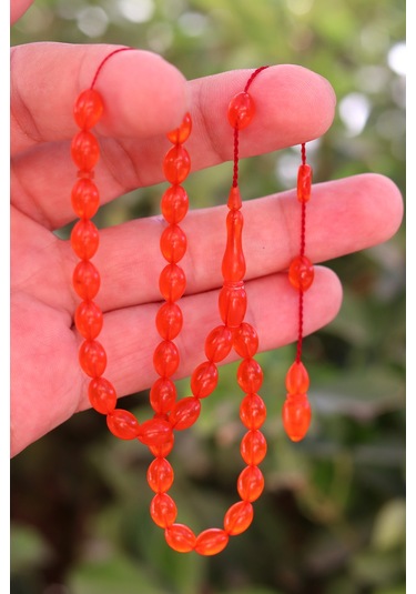 Hareli Turuncu Arpa Kesim Özel Sistem Ateş Kehribar Tesbih 201024763