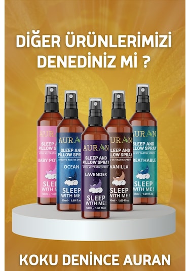 Auran Vanilya Uyku ve Yastık Spreyi 50 ML