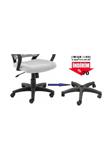 Depolife Yıldız Ayak Tekerlek Bilgisayar Koltuğu Ayağı Tekerlekli