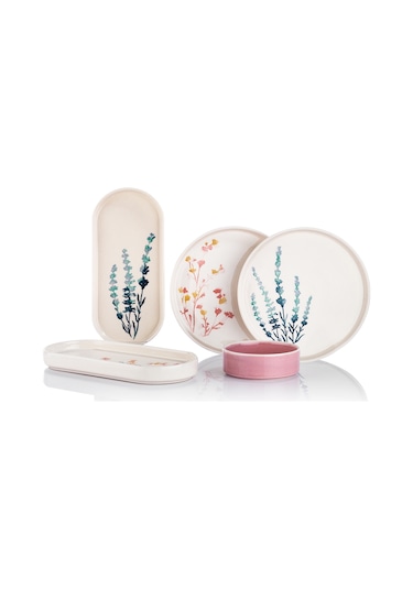 Schafer Sunny 4 Kişilik Kahvaltı Takımı Pembe