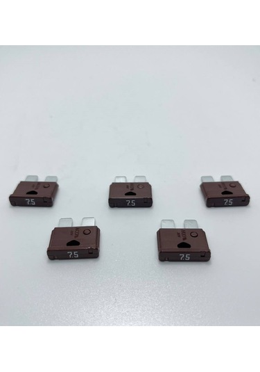 5 Adet 7,5 Amper Kahverengi Standart Bıçak Sigorta 7,5a