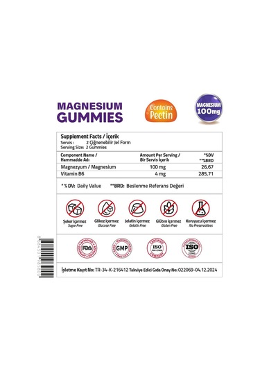 Validus Magnesium 60 Gummies