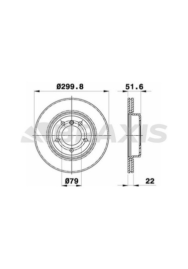 Braxıs Fren Dıskı On Havalı Bmw E46 99 04 AOD-BRAXIS AE0110