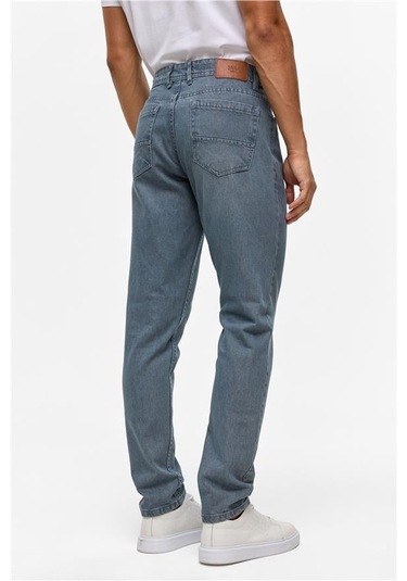 Gri Slim Denim Pantolon Gri