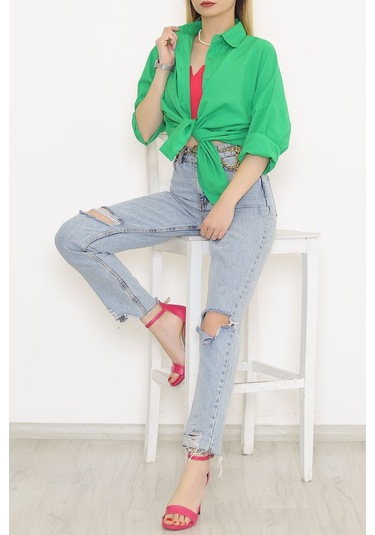 Mokashopin - Salaş Gömlek Açıkyeşil - 293.1247. 001