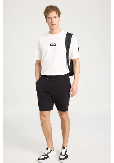 Lee Sweat Erkek Şort W241578001-black Siyah