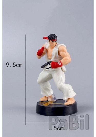 Street Fighter Aksiyon Figür Biblo Hediyelik 9 Cm - 2 Li Set