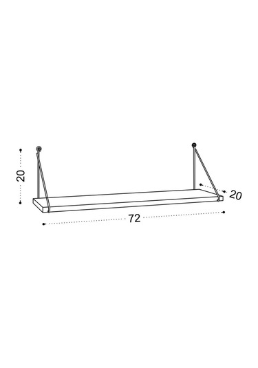 Decormet Armoni Raf Seti 1 Raflı 200 720 Beyaz Beyaz