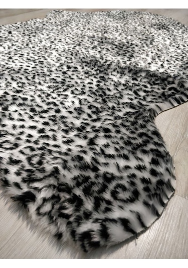 Doğuş Siyah Leopar Post Halı 100x150 Cm