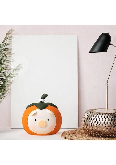 Suntek Trabzon Hurması Gece Lambası Ofis Ev Yatak Odası Için Turuncu Diğer