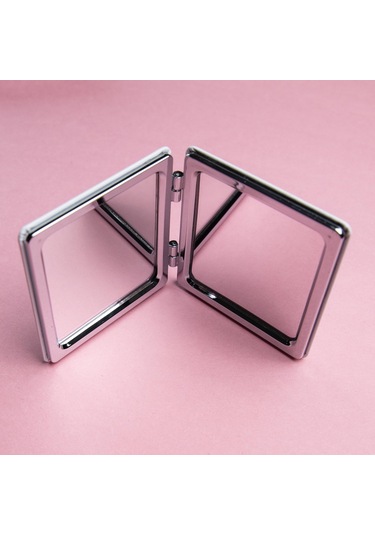 Sevimli Şekiller Kara Cep Aynası 1 Adet-1634 Beyaz