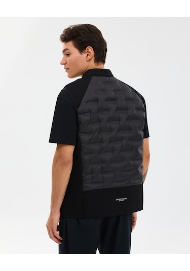 Skechers M Quilted Vest Erkek Siyah Yelek S241154-3817