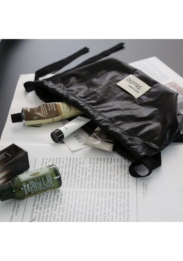 Maiyame Siyah Minimalist Poliester Havlu Kutusu - Ev Ve Araç İçin Çok Amaçlı Dekoratif Saklama Çantası - Fabrika Direkt Satış Elegan Siyah